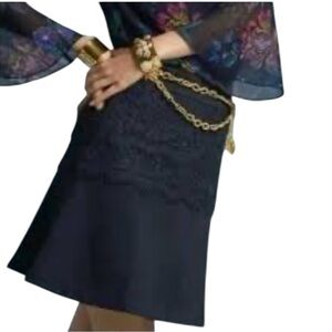 Cabi Soirée Lace Skirt Black